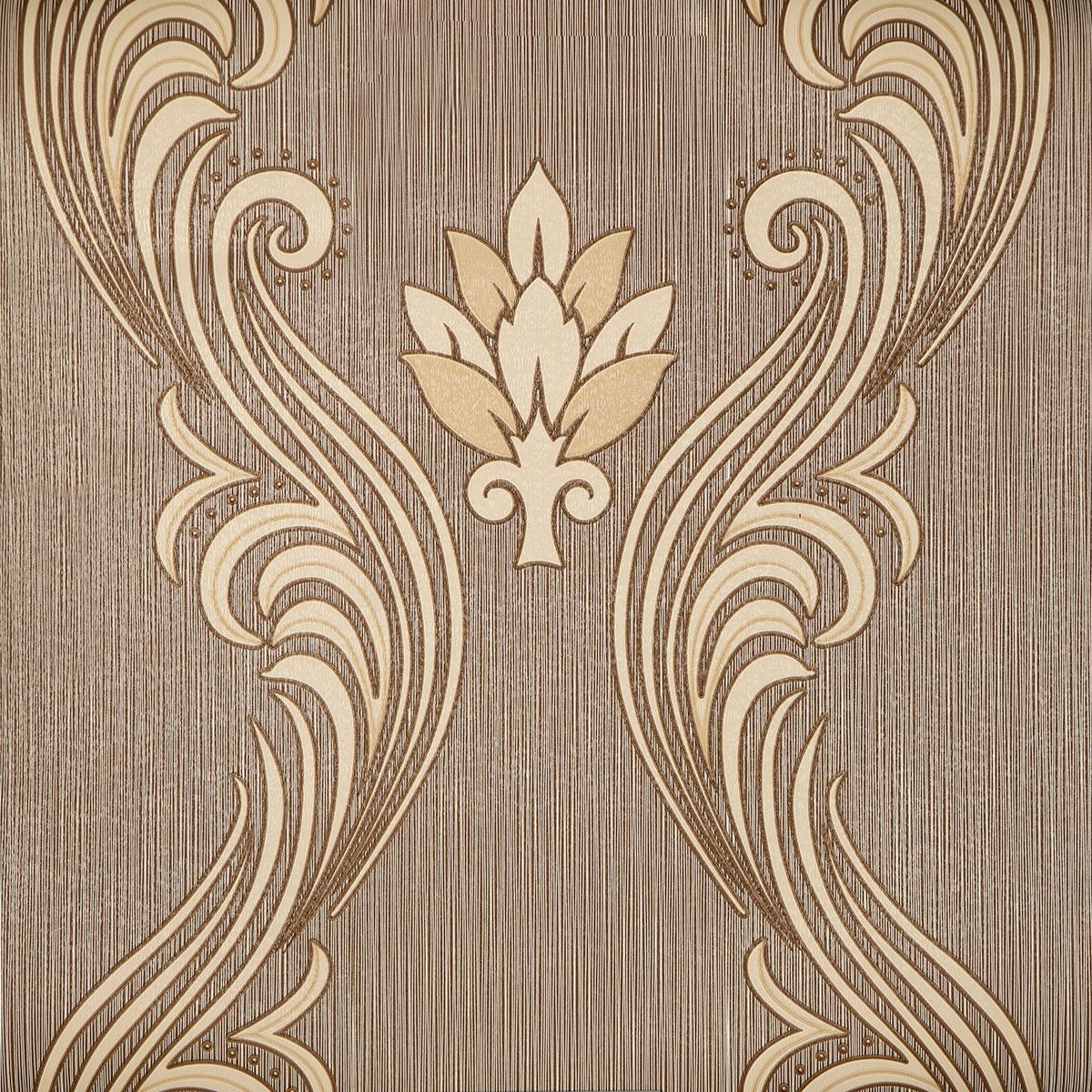 Тапет в кафяво с флорални мотиви Serenity Blooms | Decoratis