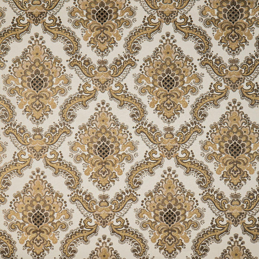 Тапет барокови орнаменти в златно и кафяво Retro Renaissance | Decoratis
