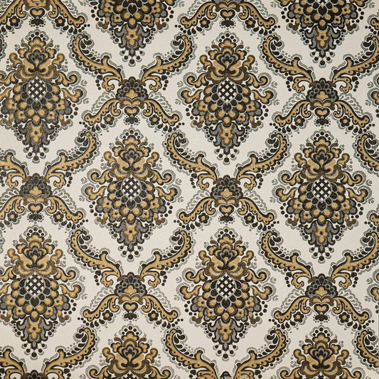 Тапет барокови орнаменти в златно и черно Retro Renaissance | Decoratis