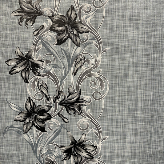 Тапет в сиво с елегантни цветя Floral Elegant | Decoratis