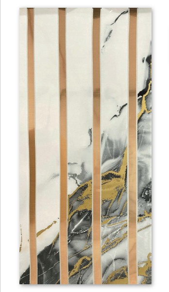 Самозалепващ тапет Golden Line 1 | Decoratis