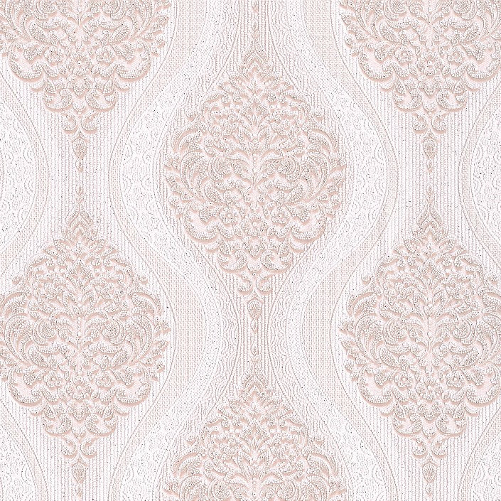 Тапет в розово злато с бароков дизайн Imperial Baroque | Decoratis