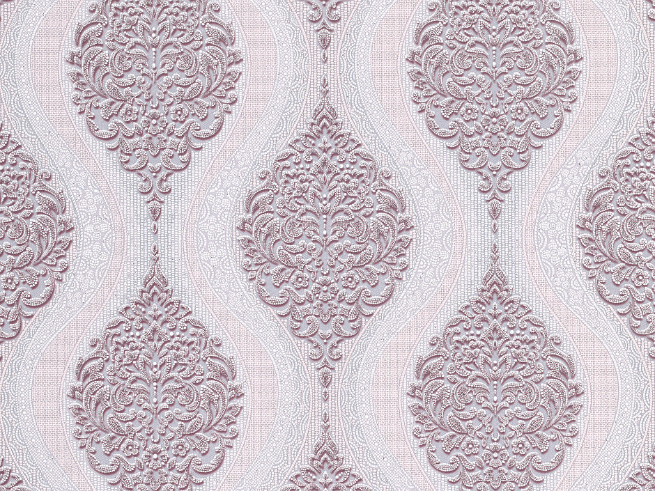 Тапет в лилаво с бароков дизайн Impearial Baroque | Decoratis