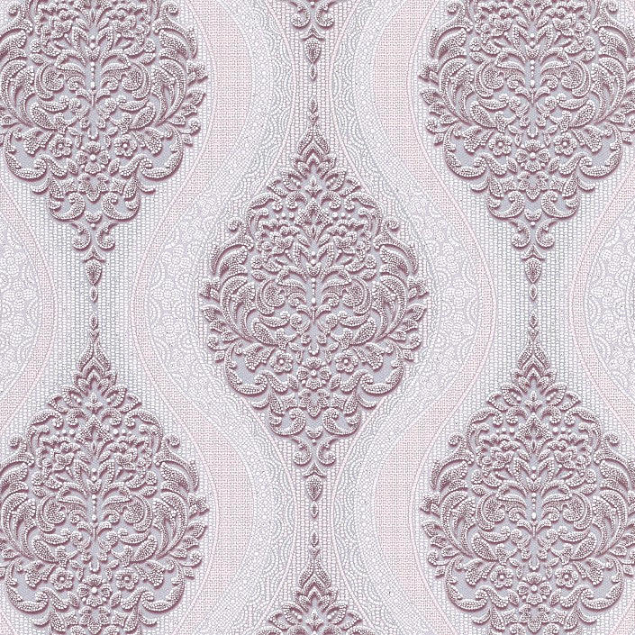 Тапет в лилаво с бароков дизайн Impearial Baroque | Decoratis