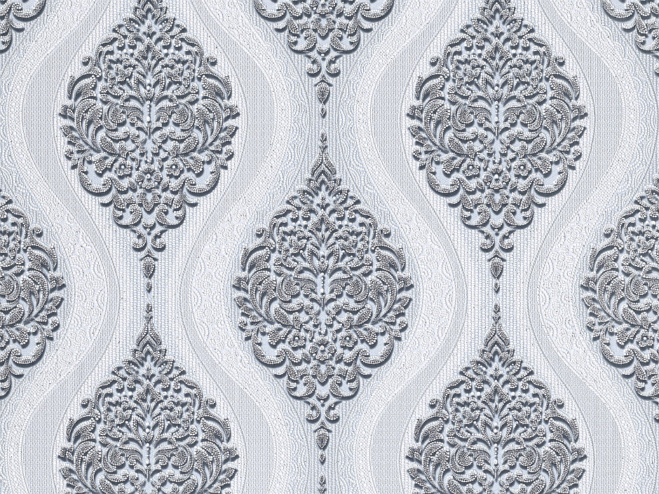 Тапет в сиво с бароков дизайн Imperial Baroque | Decoratis