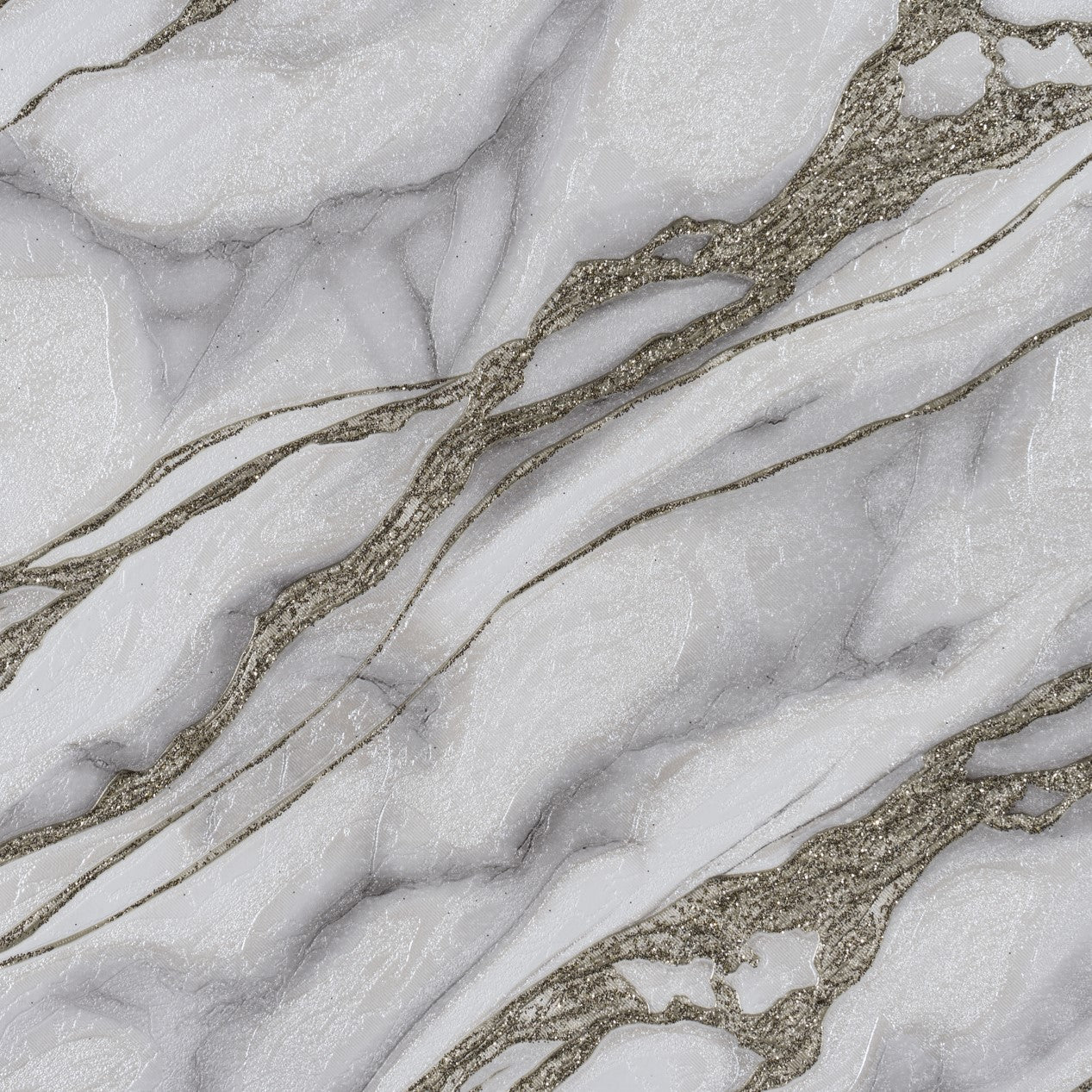 Тапет в сиво със златни акценти Royal Marble | Decoratis