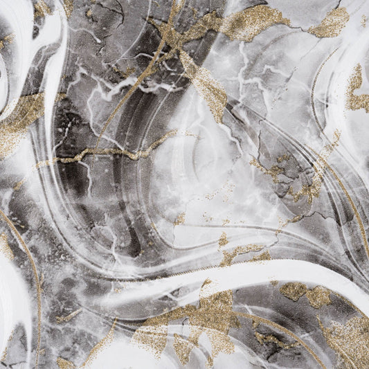 Тапет в сиво и черно със златни акценти Quartz Storm | Decoratis