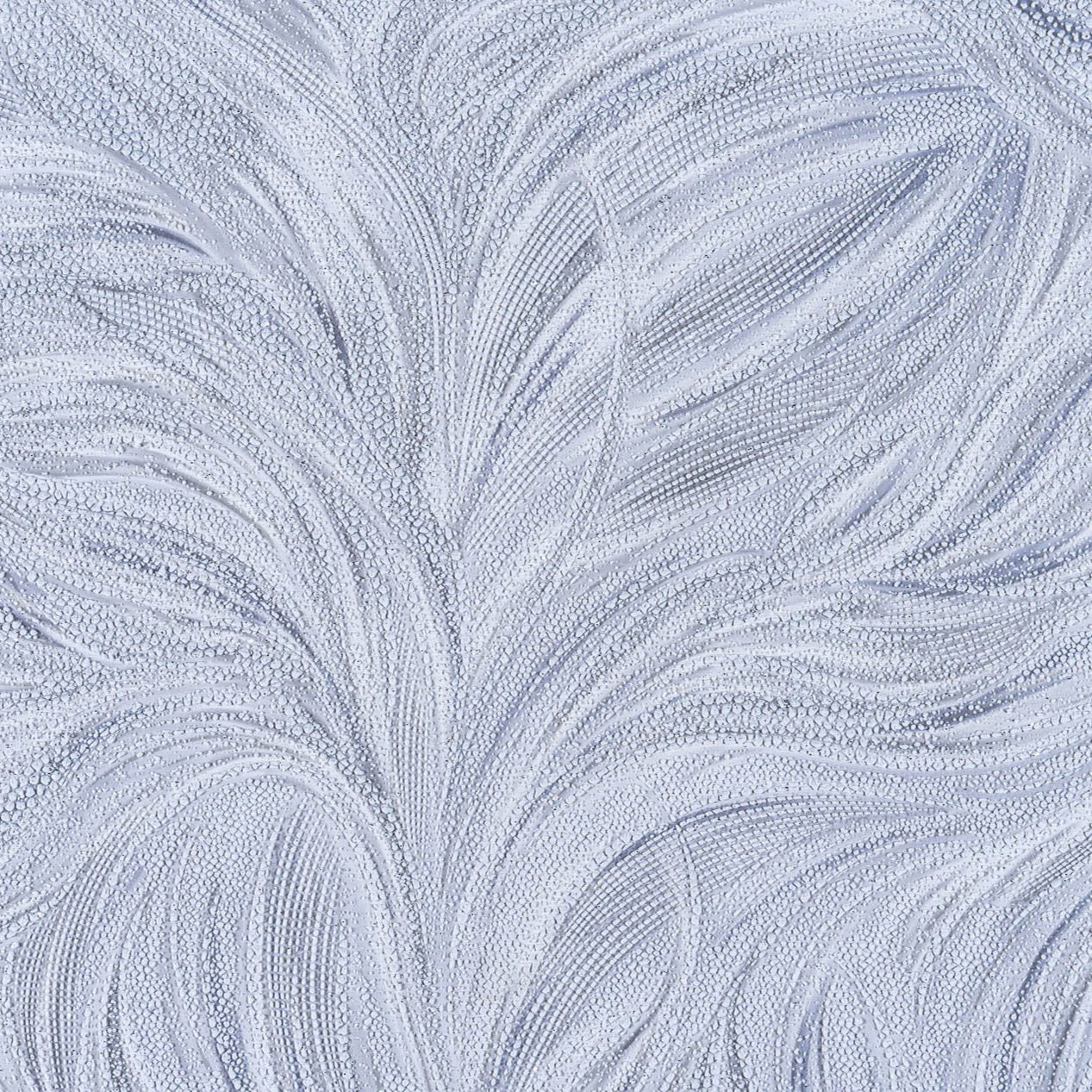 Тапет в синьо-сиво Silver Feather | Decoratis