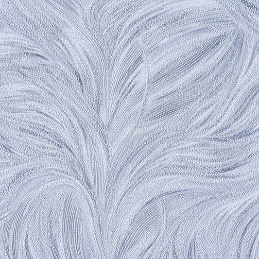 Тапет в синьо-сиво Silver Feather | Decoratis