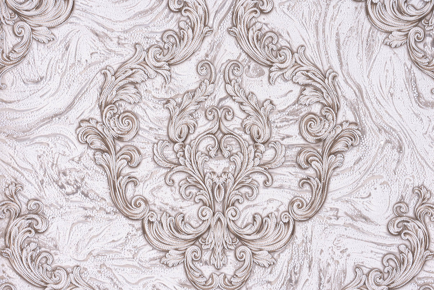 Тапет  в розово злато с бароков дизайн Baroque Elegance | Decoratis
