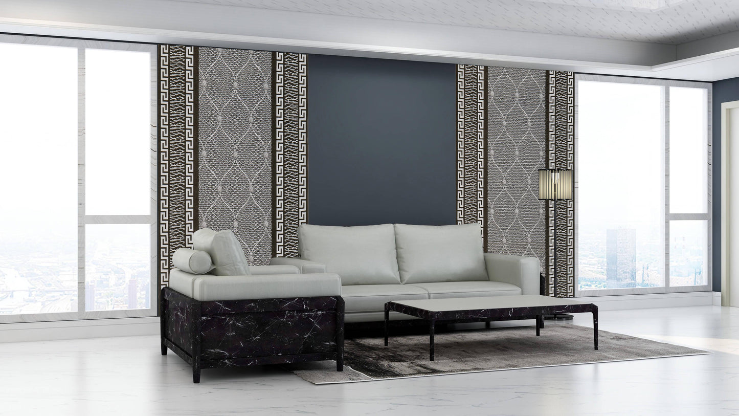 Тапет с ретро дизайн в черно-бяло | Classic Couture | Decoratis