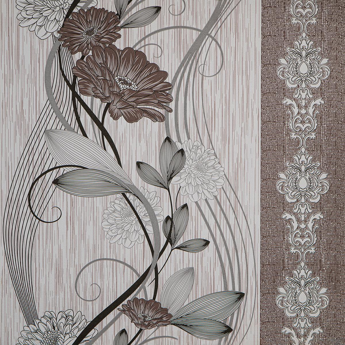 Тапет в бордо с нежни цветя Spring Serenade | Decoratis