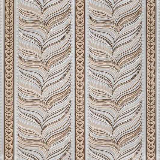 Тапет в бежово и синьо Velvet Feathers| Decoratis