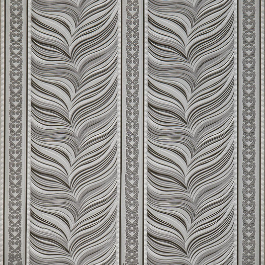 Тапет в сиво Velvet Feathers | Decoratis
