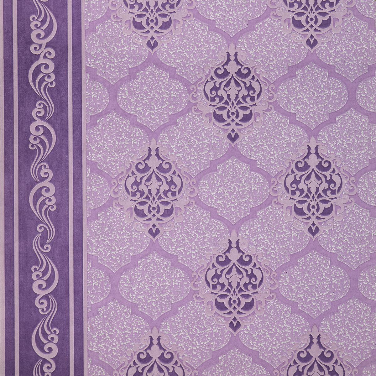 Тапет в лилаво с барокови орнаменти Renaissance Aura | Decoratis