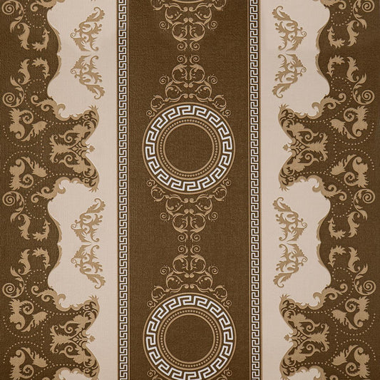 Тапет в бежово и кафяво с барокови мотиви Vintage Heritage | Decoratis