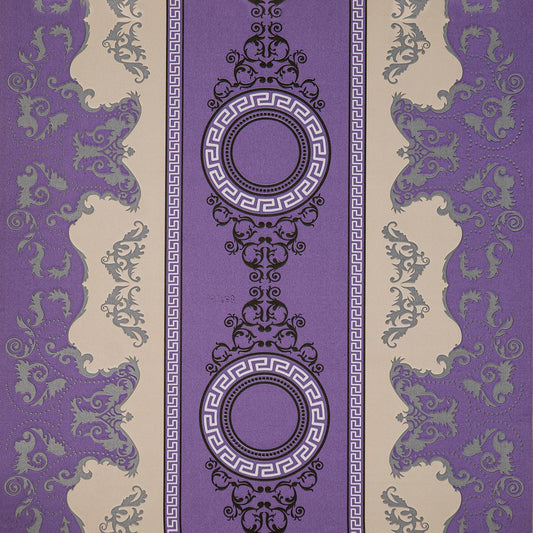 Тапет в бежово и лилаво с бароков дизайн Vintage Heritage | Decoratis