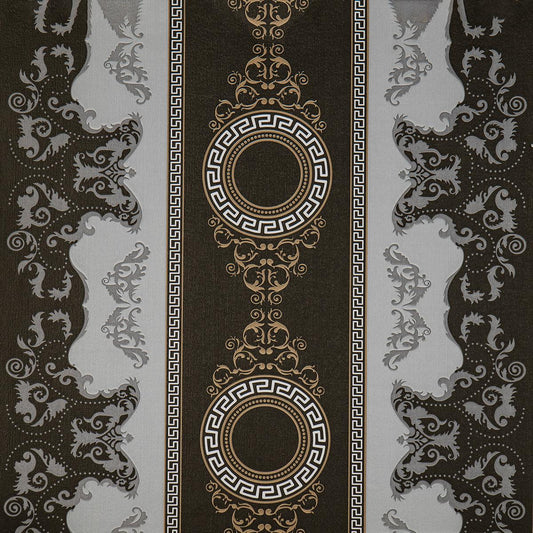 Тапет в черно и сиво с барокови мотиви Vintage Heritage | Decoratis
