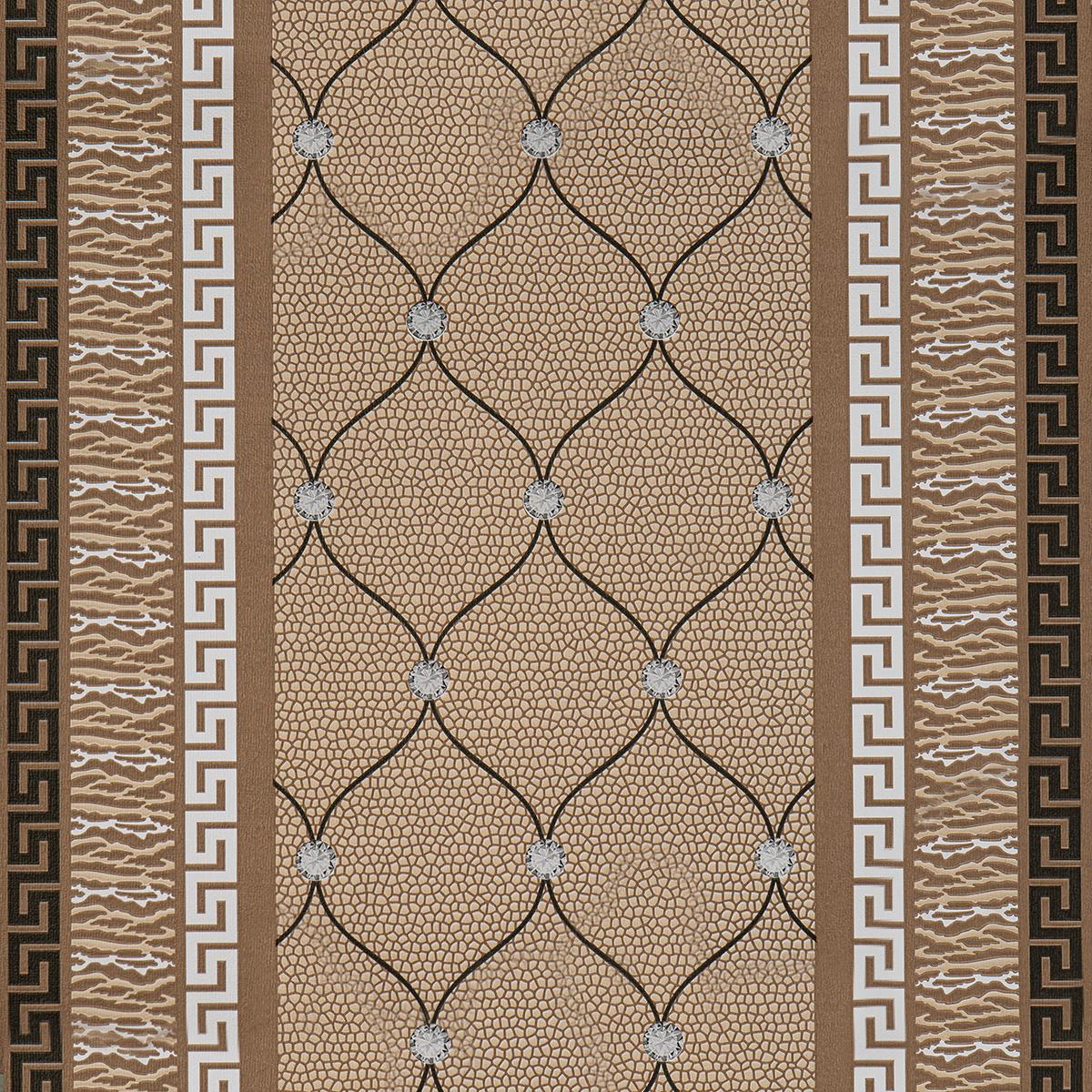 Тапет с ретро дизайн в кафяво Classic Couture | Decoratis