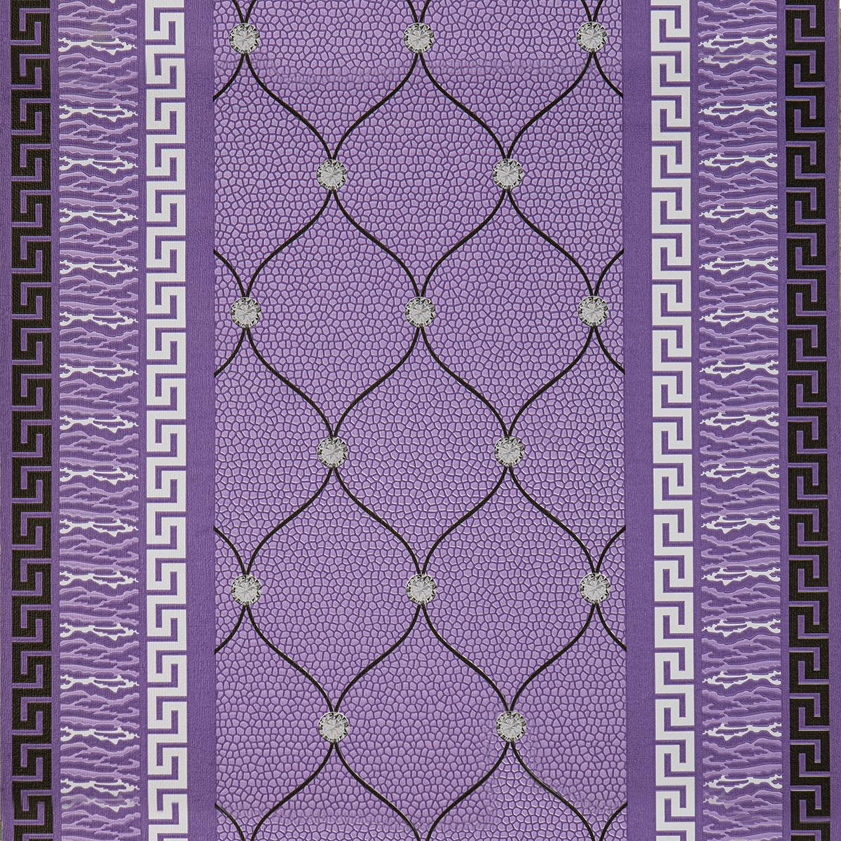 Тапет с ретро дизайн в лилаво Classic Couture | Decoratis