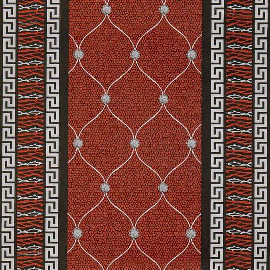 Тапет с ретро дизайн в червено Classic Couture | Decoratis