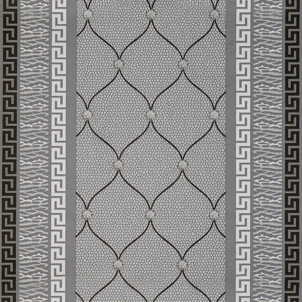 Тапет с ретро дизайн в сиво Classic Couture | Decoratis
