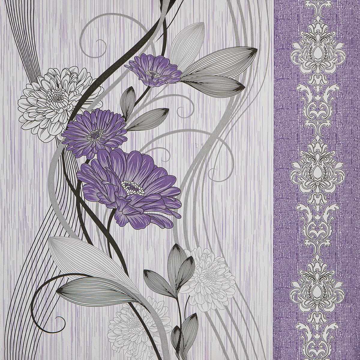 Тапет в лилаво с нежни цветя Spring Serenade | Decoratis