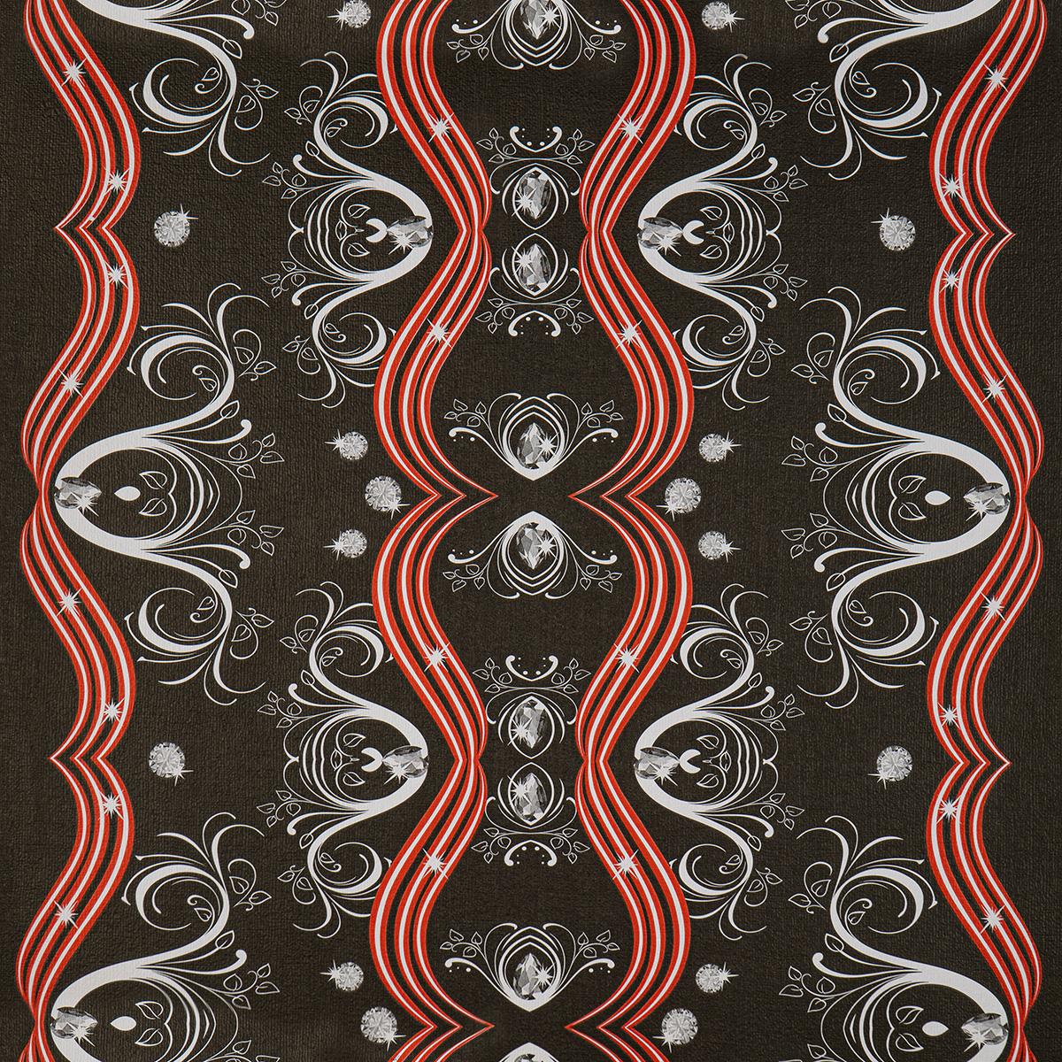 Тапет в черно с червено Retro Revival | Decoratis