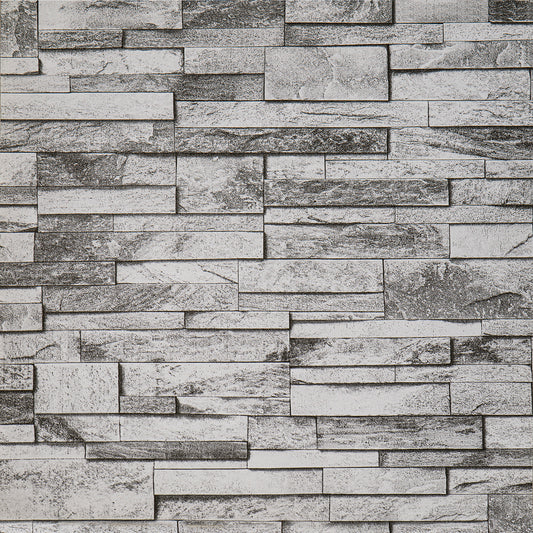 Тапет сив камък с минималистичен дизайн за изискан интериор Linearis Stone | Decoratis