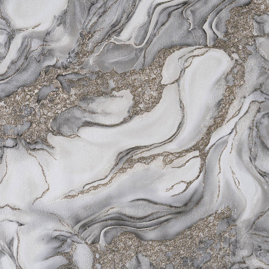 Тапет в сиво със златни акценти Mystic Elegance | Decoratis