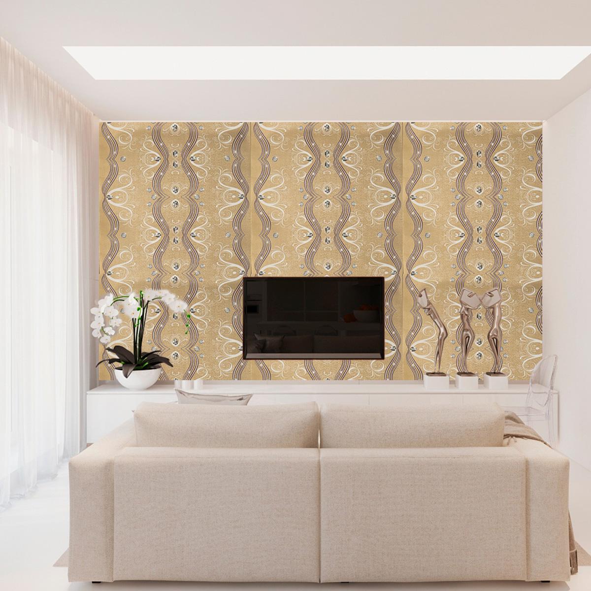 Тапет в златно винтидж Retro Revival | Decoratis