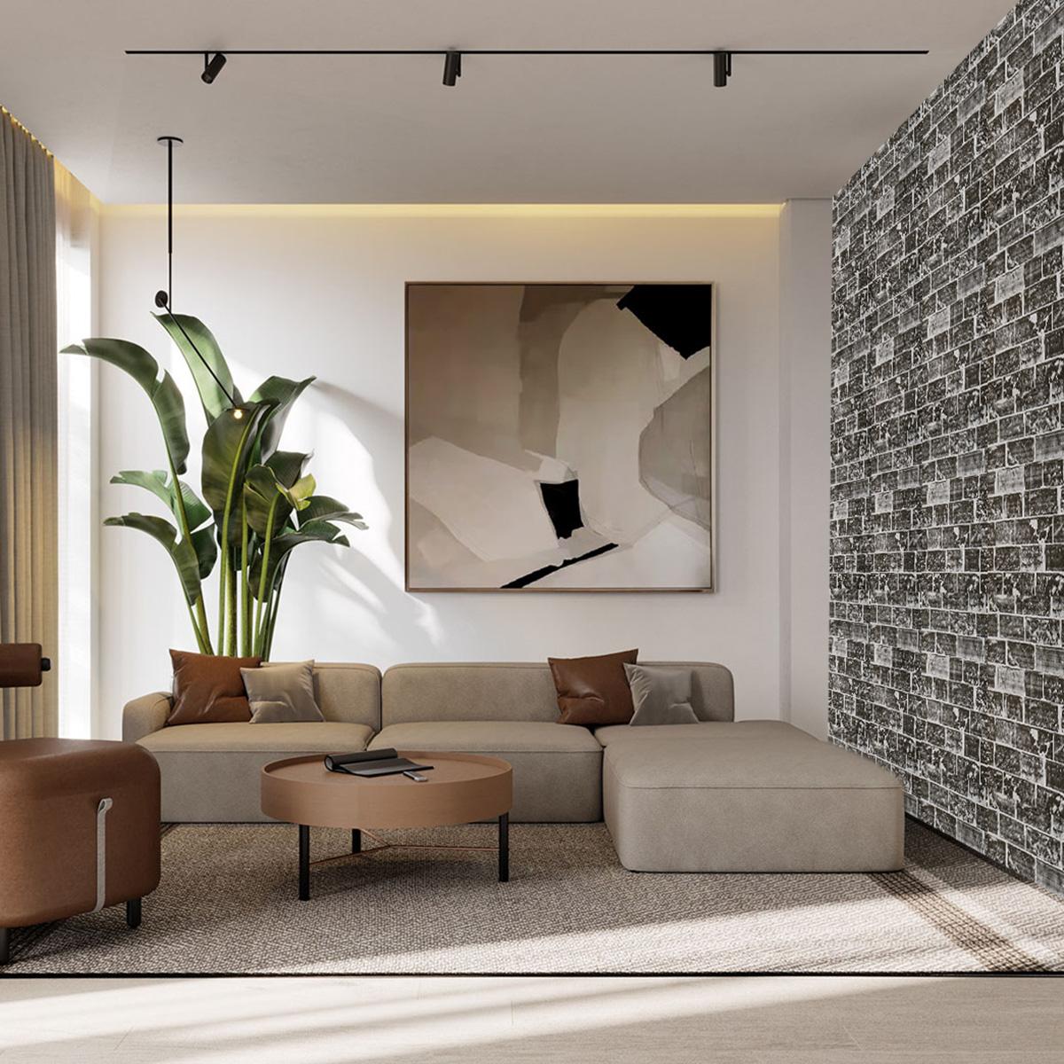 Тапет с каменна текстура Aetherium Stone | Decoratis